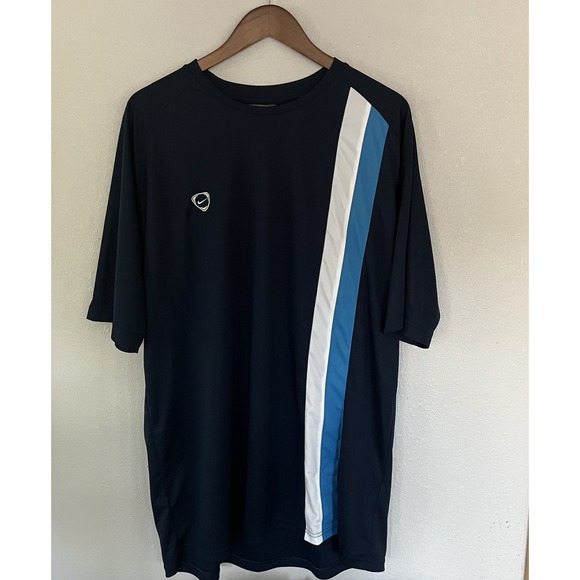 Vintage Nike Basketball Shooting Shirt Men's Size XXL Blue White - Picture 1 of 4